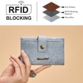 thumbnail image 3 of Montana West Women's Wallets RFID Embossed Floral Trifold Wallet, Jean, 3 of 6