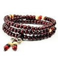thumbnail image 4 of Pulsera Mala de Buda de 3 piezas de 8 mm con cuentas de madera, pulseras de oración hechas a mano con cuentas devotas., 4 of 7
