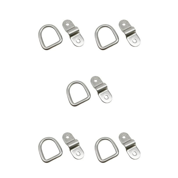 Speravity Anillos de amarre en D Resistentes a la corrosión Anillos de amarre a prueba de herrumbre Gancho de carga Remolques Furgonetas Type2 NO2
