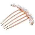 thumbnail image 2 of Peinetas de perlas para el pelo, horquillas laterales para recogidos, accesorios decorativos para bodas y fiestas, 2 of 7