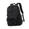 thumbnail image 3 of Mochila para estudiantes de secundaria, moderna, para el trabajo, para uso diario en la escuela, para niñas y niños. Negro, 3 of 8