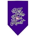 thumbnail image 1 of Well Bless Your Heart Screen Print Bandana Purple Large, 1 of 1