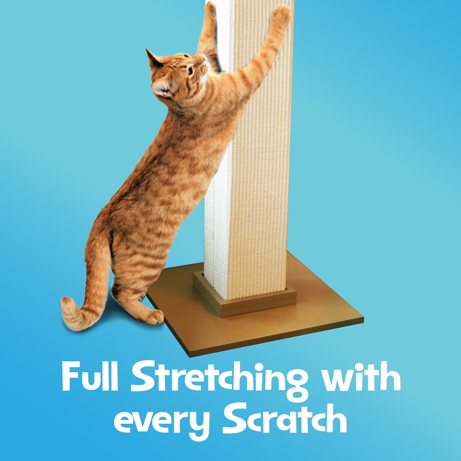 Pet  Scratching Post - 32 Inch Tall Sisal  Tower with Sturdy Base for Indoor Cats