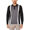 thumbnail image 1 of Polo de Rugby Ryan Seacrest para hombre color block negro pequeño, 1 of 2