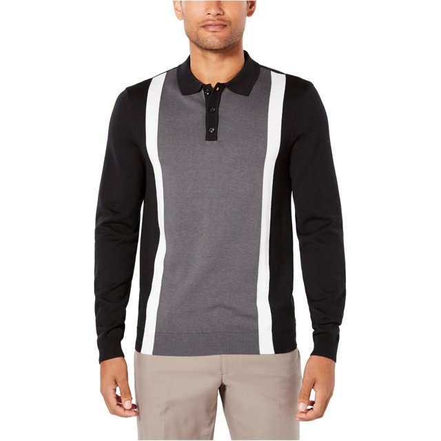 Polo de Rugby Ryan Seacrest para hombre color block negro pequeño