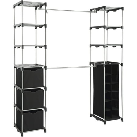 Upc 849392000386 Mainstays Closet Storage Silver Black