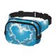 thumbnail image 2 of Disketp Heart Shaped Cloud Riñonera de Doble Capa, Bolsa de Cintura Ajustable para Viajes, Correr y Senderismo, Riñonera Ligera para Hombre y Mujer, 2 of 9