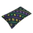 thumbnail image 3 of Balery Mardi Gras Strings of Beads Bedding Queen Pillow Cases - Envelope Closure - Soft Brushed Microfiber Fabric - Shrinkage and Fade Resistant Pillow Cases-14"x20", 3 of 9