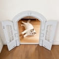 thumbnail image 4 of BotaniNest Porte pour Chat en Matériau ABS Style Rétro Français à Double Porte, Verrouillable, Installation Bricolage Facile pour Chats de Taille Moyenne, 4 of 6