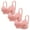 Pink, variant on Ltctricy 3PC Women's No Underwire Bras Push up Full Coverage Bralettes Comfortable Wireless Everyday Bras
