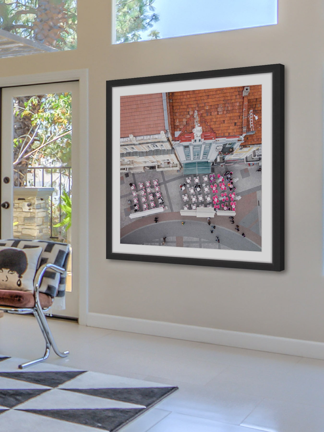 "Outdoor Eating" Framed Painting Print