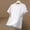 White, variant on Men's Breathable Quick Dry Gym T-Shirt, Short Sleeve Crew Neck Striped Athletic Top, Black,Size L