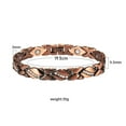 thumbnail image 4 of RSKK Copper Bracelet with European and American Border, Magnet Energy, Sports Bracelet Pattern, Zircon, Red, 4 of 6