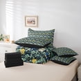 thumbnail image 6 of Homewish Chic Flowers 7-Piece Twin Bedding Sets For Kids Teens Adults,Floral Blossoms Leaves Bedding Comforter Set,Retro Vintage Breathable Sheet Sets,Ultra Soft Home Decor,Reversible, 6 of 8