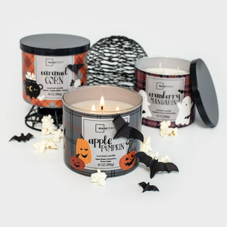 15 oz The Black Cat - Candy Corn Double Cotton Wick Candle