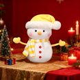 thumbnail image 3 of Christmas Doll Cozy Snowman Soft Huggable Doll For Kids, 3 of 6