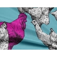 thumbnail image 5 of oneOone Rayon Light Blue Fabric Rooster Cock Sewing Fabric By The Yard Printed Diy Clothing Sewing Supplies 56 Inch Wide-2K, 5 of 8