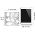 thumbnail image 6 of Leaf Stencils Reusable Plant Stencil Tropical Leaves Stainless Steel Metal Fall Maple Leaf Template for Painting on Wood Burning Wall Fabric Engraving Pyrography Journaling 6.3x6.3 Inch, 6 of 7