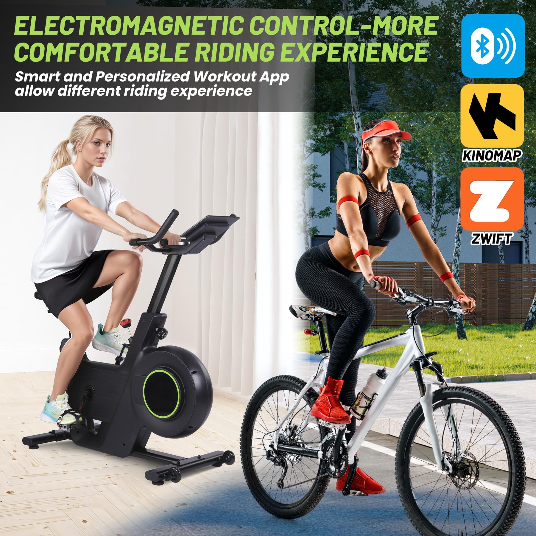 Life Exercise Bike: Quiet Belt Drive, Enhanced LCD Monitor, Infinitely Variable Speed for Muscle Toning, Weight Loss, Cardio - Stable Frame, Fully Adjustable, Low Noise Indoor Cycling Bike