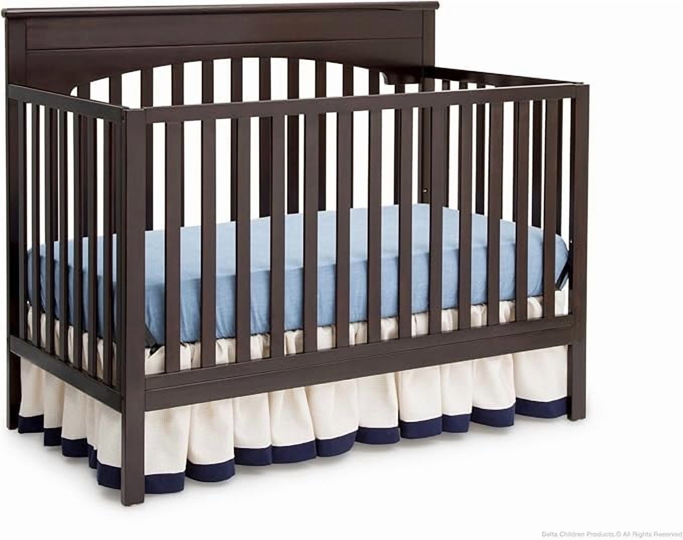 Full-Size Conversion Kit Bed Rails for Layla Crib by Delta Children - #0050 (Dark Chocolate)