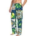 thumbnail image 6 of Naloa Lemon and Leaves Pajama Pants Men, PJ Bottoms, Sleep & Lounge Pants-Small, 6 of 6