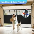 thumbnail image 5 of Privacy Garage Door Screen for 1 Car Garage 9x7FT, Blackout Magnetic Screen Door Self Sealing & Pet and Kid Friendly, Heavy Duty Weighted Bottom, Breeze in, Easy Assembly&Pass for Garage/Patio, 5 of 5