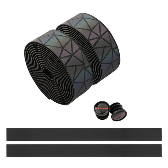 2 rolls of handlebar tapes EVA bar tape with 2 handlebar Black