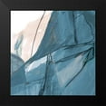 thumbnail image 2 of Maria, Robin 12x12 Black Modern Framed Museum Art Print Titled - Blue on White Abstract II, 2 of 5