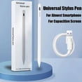 thumbnail image 2 of Stylet pour Tablette Téléphone Mobile Stylet Tactile pour Android iOS Windows iPad Accessoires pour Apple Pencil Stylet Universel Blanc et Gant, 2 of 6