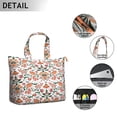 thumbnail image 2 of Abstract Floral Watercolor Overnight Bag Boho Artistic Flower Pattern Duffel, Lightweight, , Multiple Pockets, 2 of 5