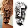 thumbnail image 3 of Tatuaje Temporal Impermeable Hombres Mujeres Falso Pegatina Lobo León Tigre, 3 of 4