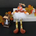 thumbnail image 4 of Harvest Festival Long Leg Led Gnome Elf Dwarf Maple Leaf Tiered Tray Ornament, 4 of 4