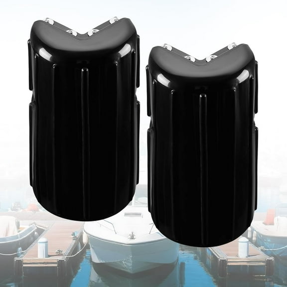 8"x16" Dock Corner Bumpers Inflatable Marine Fenders for Edge & Corner UV-Resistant Vinyl Protection