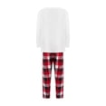thumbnail image 5 of Dewadbow Christmas Pajamas for Family Red Plaid Matching Family Christmas Pajamas Pj Pants Christmas (Baby, Kids, Men, Women), 5 of 9