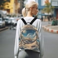 thumbnail image 7 of FORMRS Mini Backpack Purse for Women Travel Daypack Casual Shoulder Bag, Floating Whale, 7 of 7