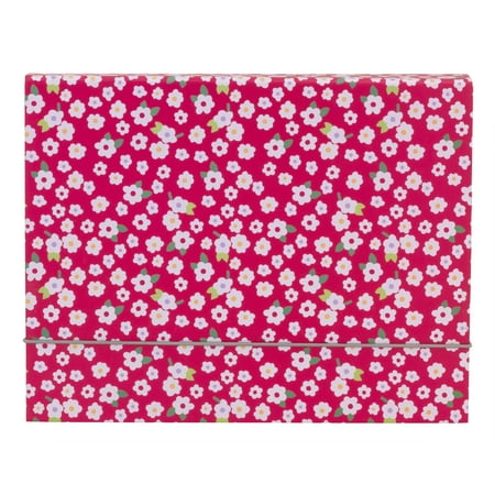 UPC: 0735854854287 | Office Depot® Brand Fashion File Box  1 Pocket  8 1/2  x 11   Letter  Magenta/White Floral  Pack of 1