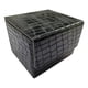 thumbnail image 3 of Caja de baraja de cartas, tarjetero de cuero PU, caja de juego de baraja de tarjetas de exhibición, almacenamiento de tarjetas Negro, 3 of 7