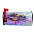 thumbnail image 3 of Ryvnso Mailbox Cover Cute Bee on Flowers Magnetic Mailbox Wrap Standard Size 21x18 Inch, 3 of 8