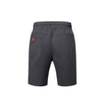 thumbnail image 6 of Eryao Men's Linen Shorts Casual Elastic Waist Drawstring Shorts Lightweight Breathable Summer Beach Vacation Bottoms with Pockets,Dark Gray,L, 6 of 7