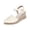 White, variant on Women's Wedge Heels Espadrilles Platform Wedge Sandals,Open Toe Ankle Strap Platform Sandals Black 7