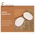 thumbnail image 2 of Miangastore Exfoliating Sponges For Body Natural Loofah 2Set 4.7X3.5X0.2In, 2 of 9