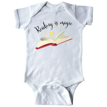 

Inktastic Reading is Magic- open book Gift Baby Boy or Baby Girl Bodysuit