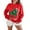 Red Star Dinosaur, variant on Women's Ugly Christmas Pullover Sweaters Long Sleeve Cute Sweaters for Wintertime and Holiday Parties