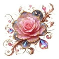 thumbnail image 2 of Car Decoration Stickers Romantic Rose Wall Stickers Bathroom Tiles Waterproof Stickers，（D）, 2 of 6
