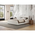 thumbnail image 4 of Pemberly Row Upholstered Platform Queen Bed in White Boucle Fabric, 4 of 8