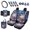 Cosmic Galaxy Print, variant on Eheartsgir 15 PCS Mandala Frog Car Seat Protector Kit, Soft Front Rear Seat Covers, Steering Wheel Cover, Seat Belt Pads, Cup Coasters, Suitable for SUV Truck Daily Use