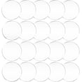 thumbnail image 1 of 20Pcs 2 Inch Clear Acrylic Sheets Transparent Acrylic Circles Round Acrylic Blank Discs for Picture Painting Crafts, 2mm Thickness 2 Inch, 1 of 7