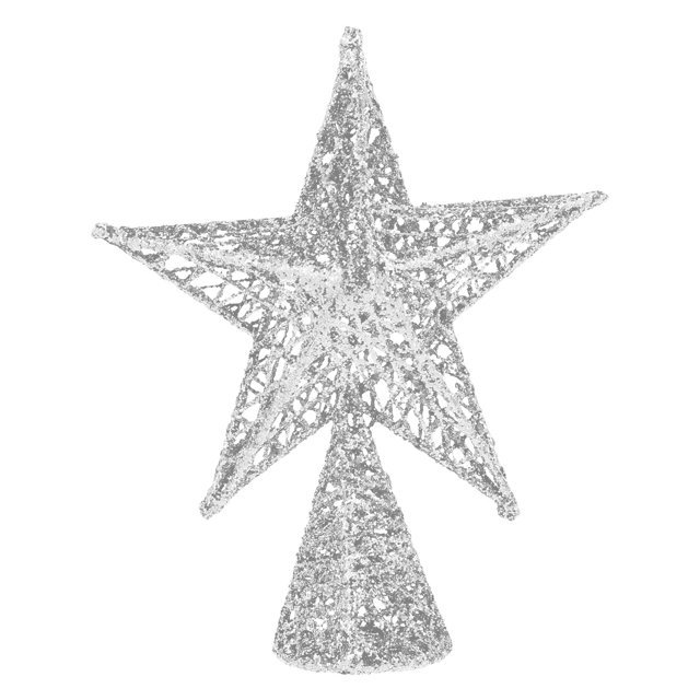 GOOHOCHY 1 UNID Hierro Arte Estrella Adornimiento Árbol de Navidad Top Adorno Navidad Decorativa Star Prop