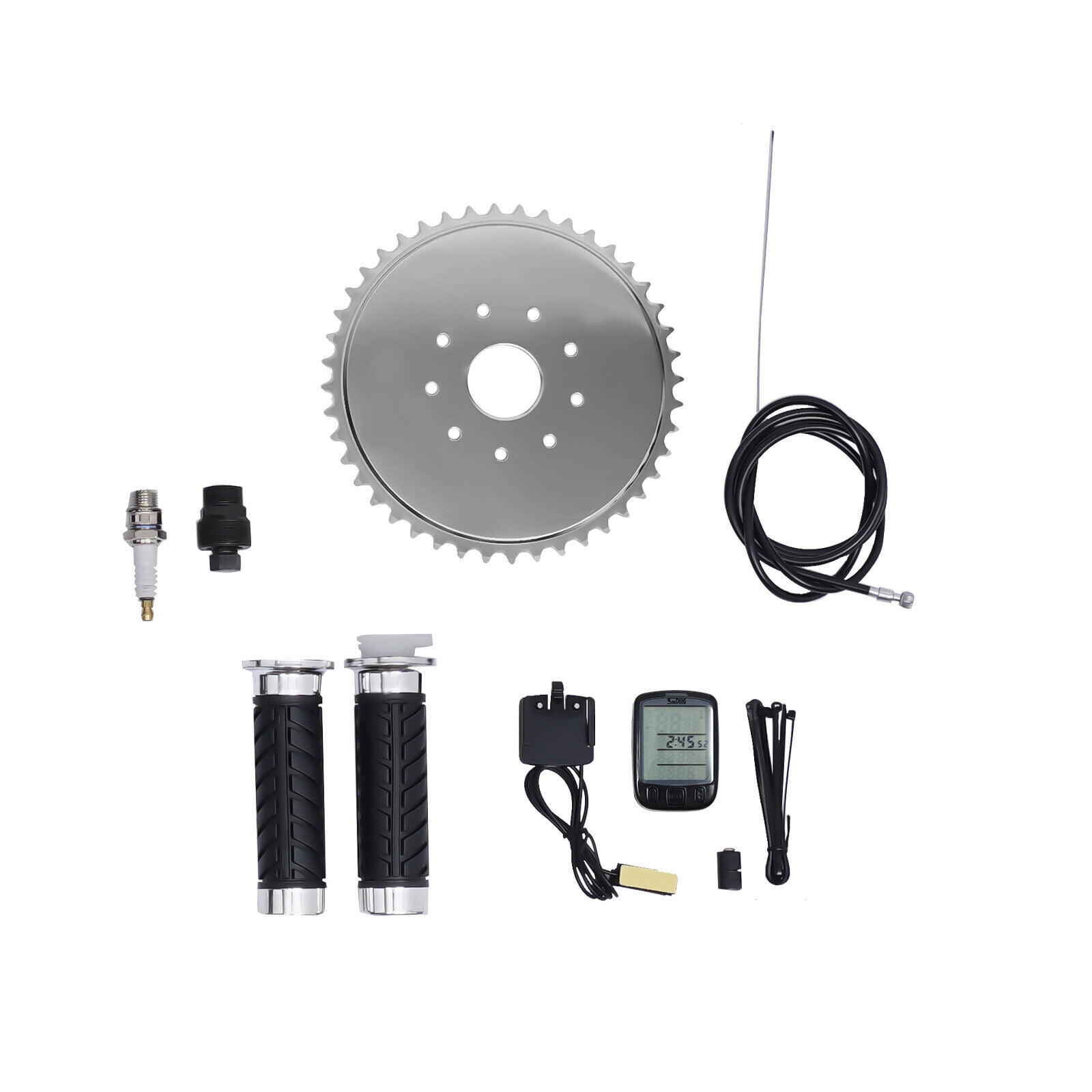 Denest 80cc Double-cylinder Petrol Engine 2 Stroke Motor Kit Gas Motorized Bicycle Bike