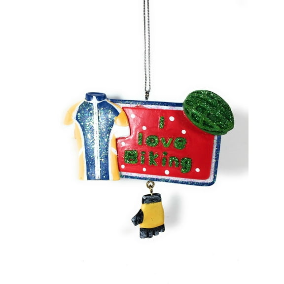 I Love Biking Ornament